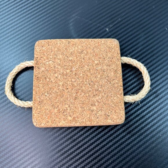 VTG Portugal Decorative Ceramic Tile Trivet Rope Handles Moleiro Donkey Windmill - Picture 4 of 6